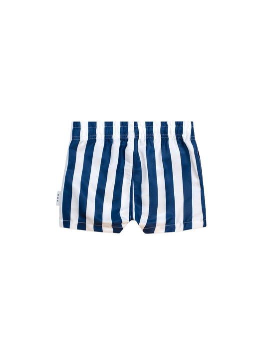 Huxbaby Nautical Stripe Swim Shorts French Navy Stripe