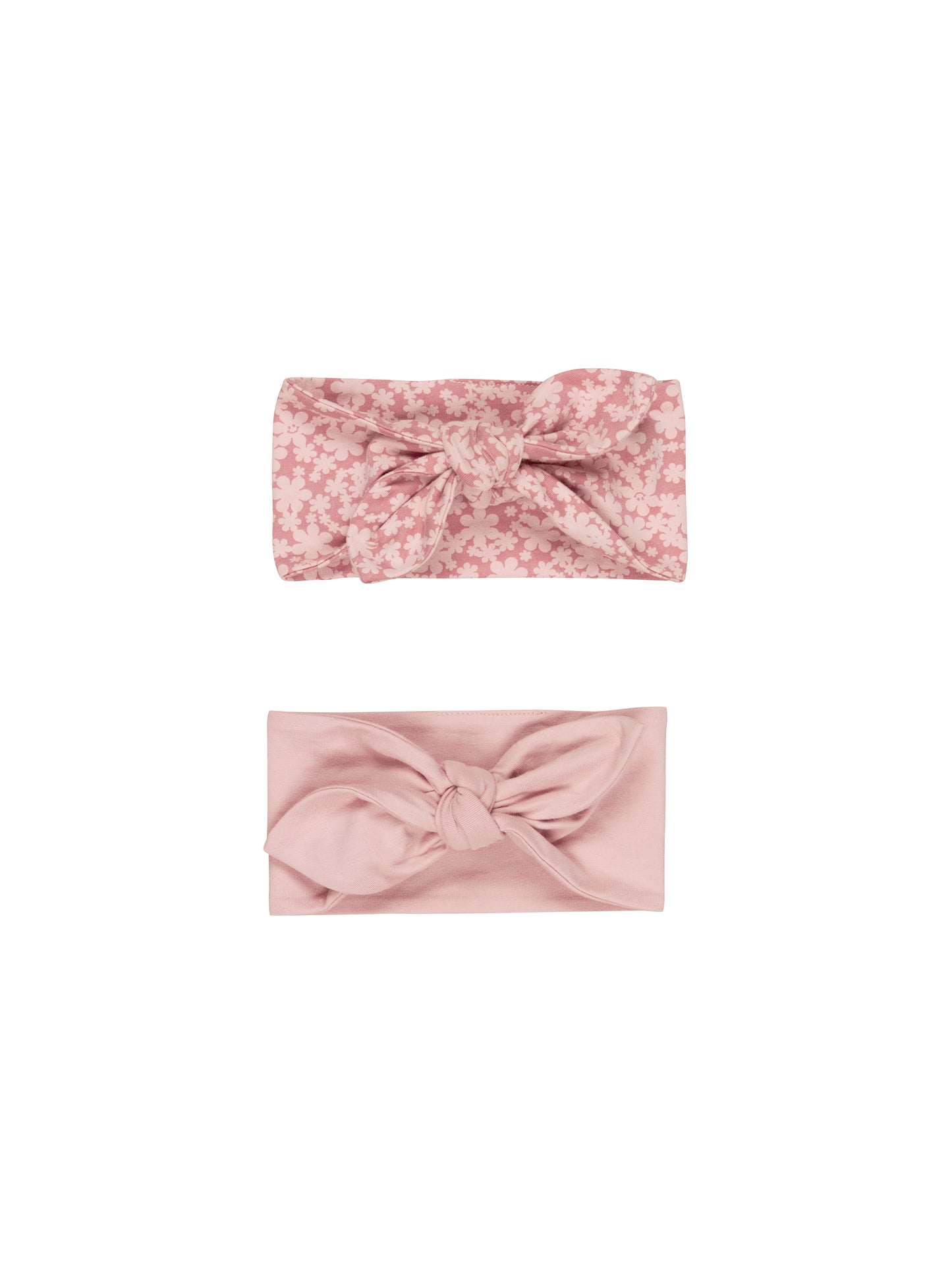 Huxbaby Smile Floral 2 Pack Headband Dusty Rose