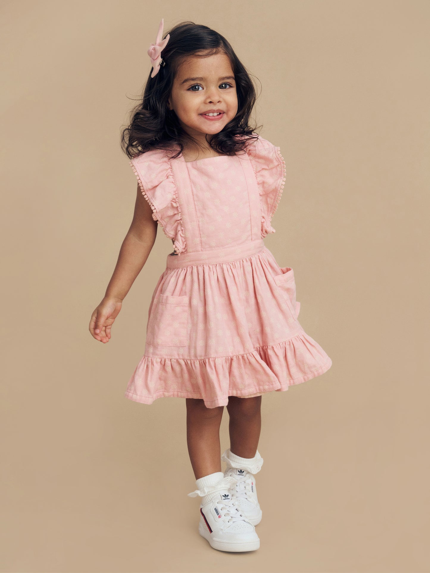 Huxbaby Daisy 2 Pack Hair Bow Dusty Rose Sunkiss
