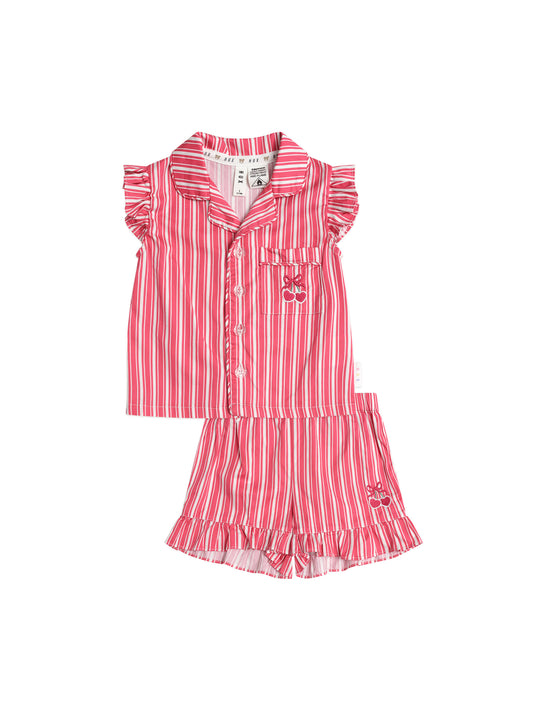 Huxbaby Tis The Season Frill PJs Candy Cane