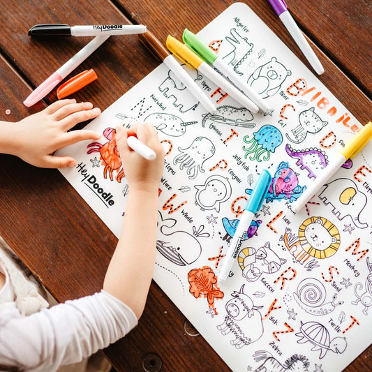 Hey Doodle Into the Wild Classic Colouring & Doodle Mat