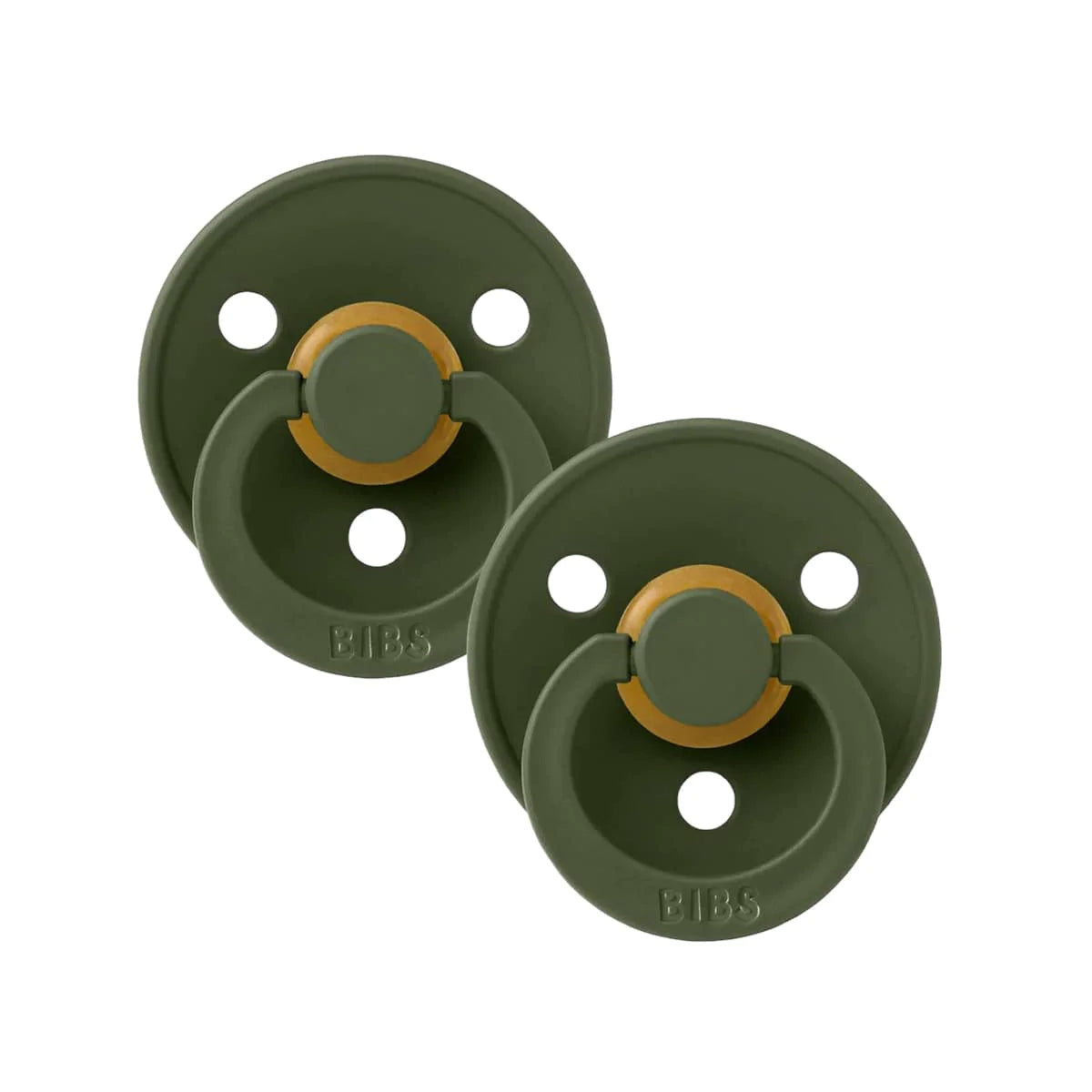 BIBS Dummies Size 2 Twin Pack Hunter Green