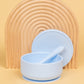Kiin Baby Silicone Suction Bowl with Lid + Spoon Set Pastel Sky