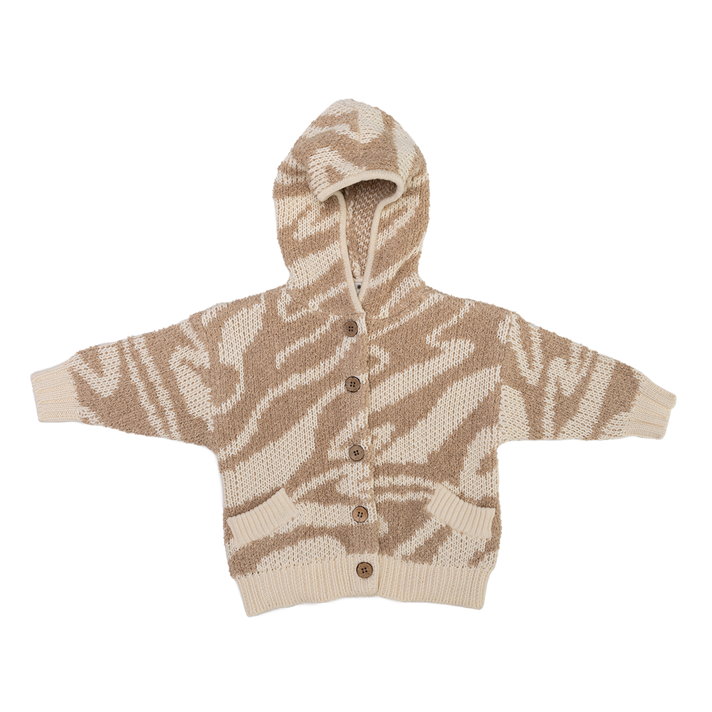 Grown Teddy Ripple Jacket Stone