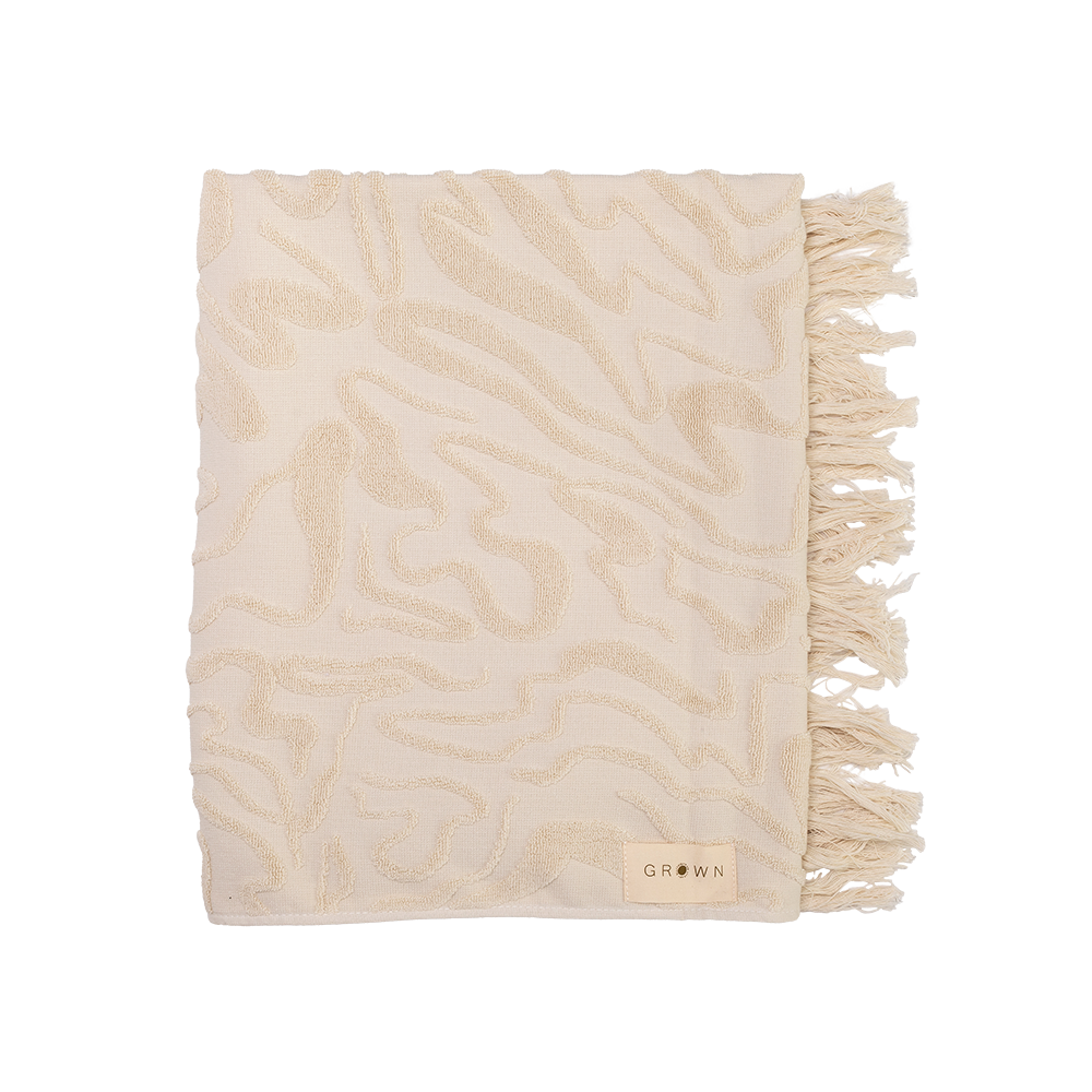 Grown Ripple Kids Towel Pebble