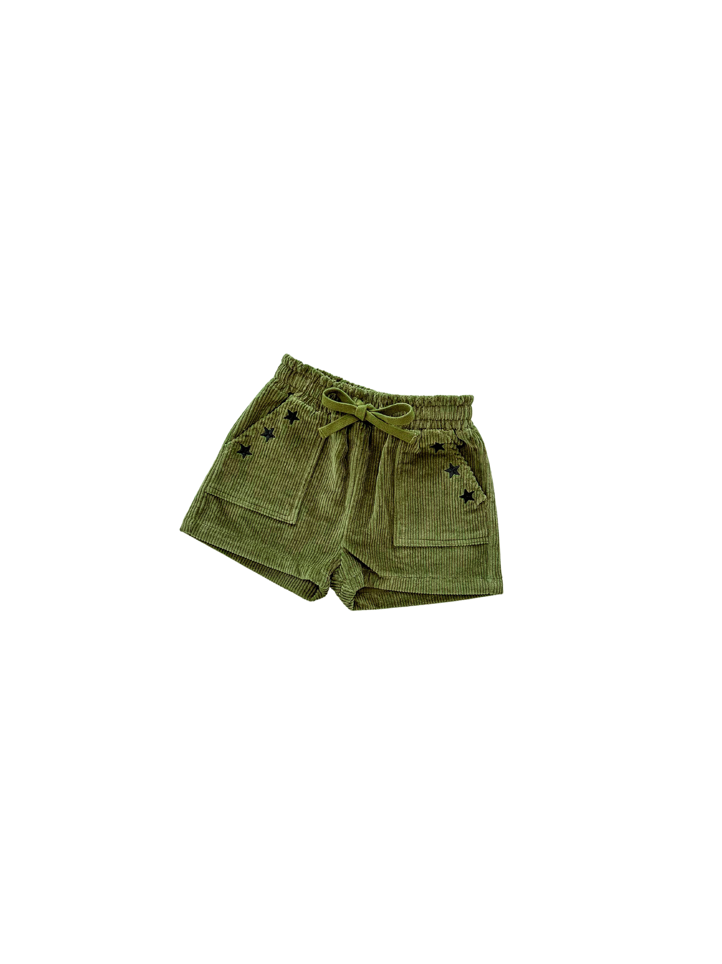 Ziggy Lou Cord Shorts Evergreen