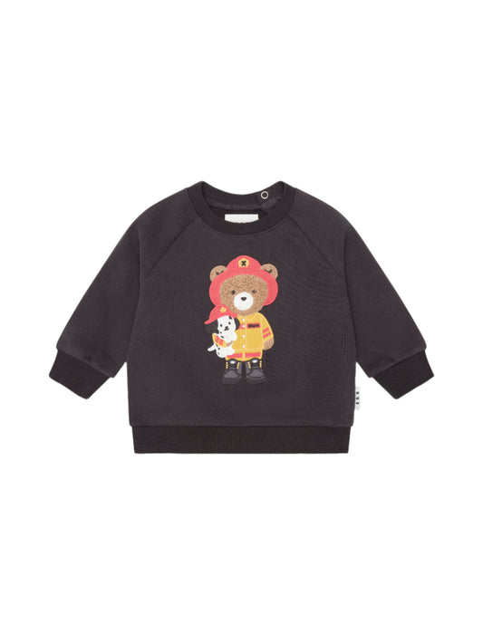 Huxbaby Fireman Hux Sweatshirt Soft Black