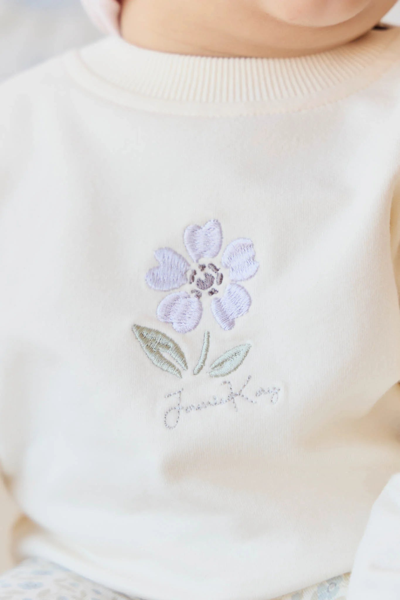 Jamie Kay Organic Cotton Bobbie Sweatshirt Parchment Lola