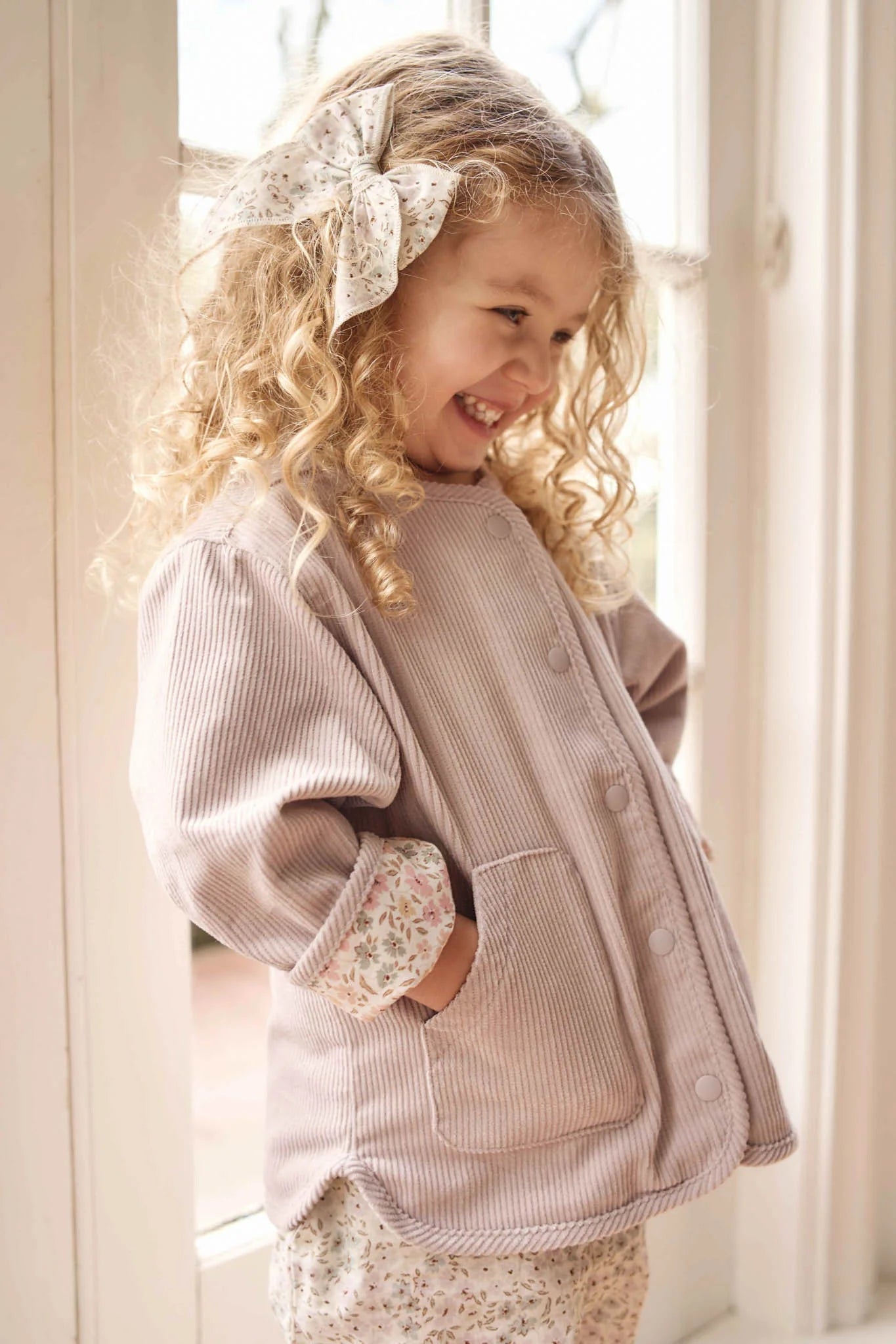 Jamie Kay Esther Corduroy Jacket Violet Tint / Fifi Violet