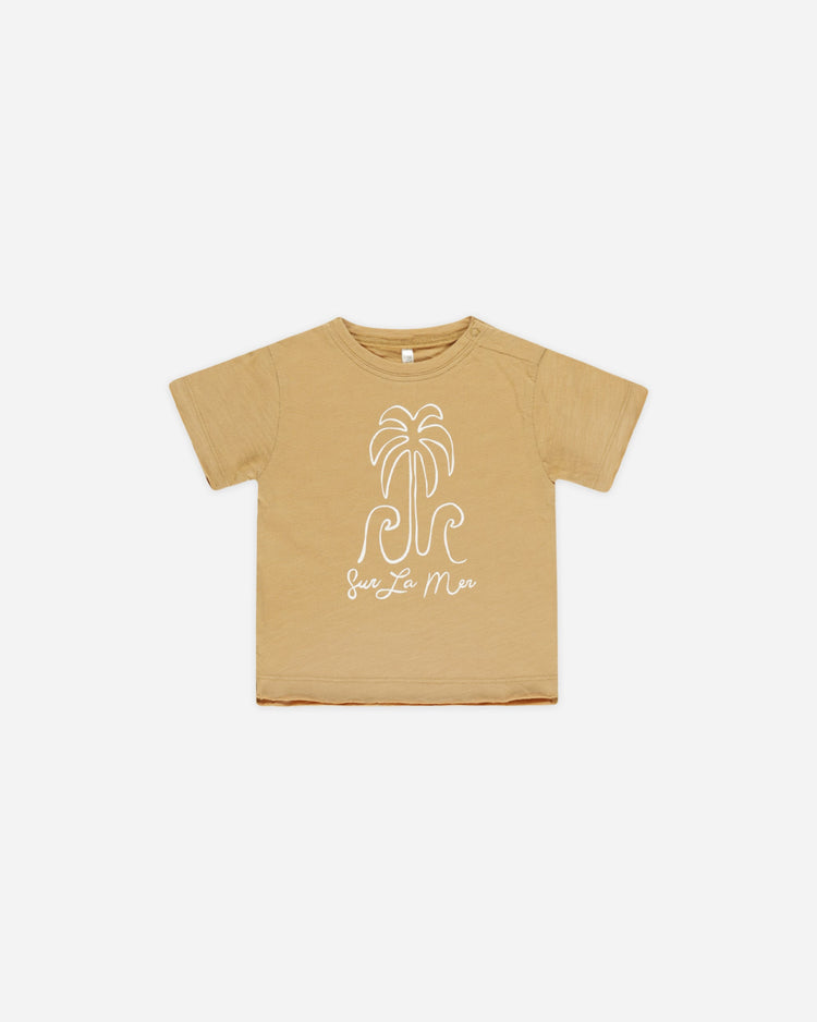 Rylee + Cru Raw Edge Tee Sur La Mer Marigold