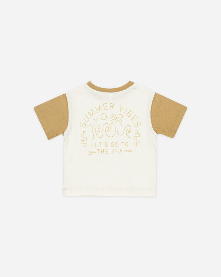 Rylee + Cru Contrast Short Sleeve Tee Summer Vibes
