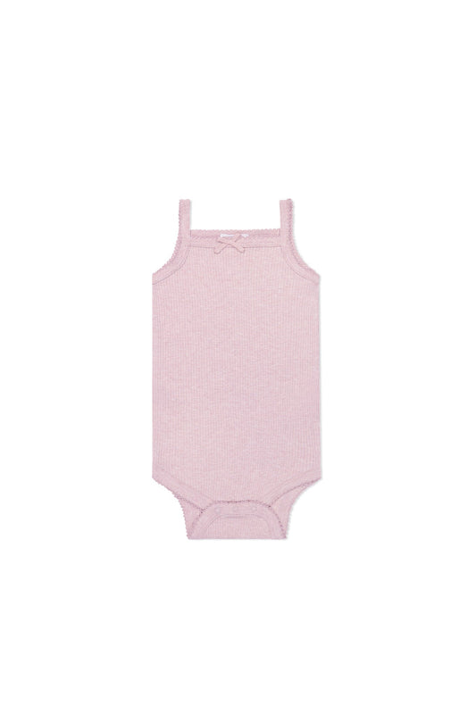 Jamie Kay Organic Cotton Modal Singlet Bodysuit Orchid Marle