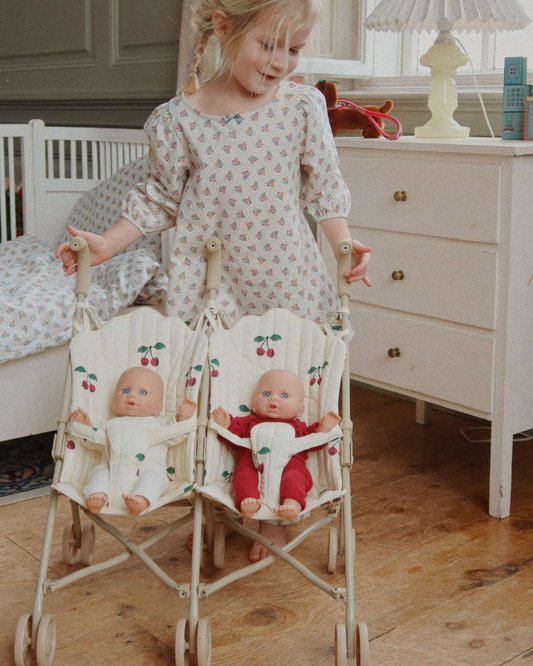 Konges Sløjd Twin Doll Stroller Ma Grande Cerise