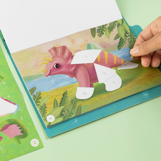 Tiger Tribe Sticker by Numbers Dinosaurs