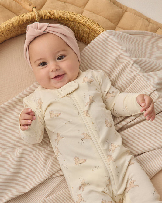 Quincy Mae Zip Long Sleeve Sleeper Unicorns