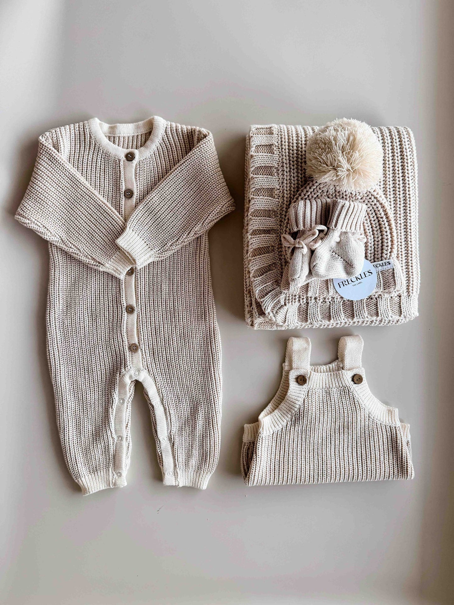 Freckles The Label Chunky Full Romper Oat