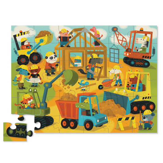 Crocodile Creek 36pc Floor Puzzle Busy Builders