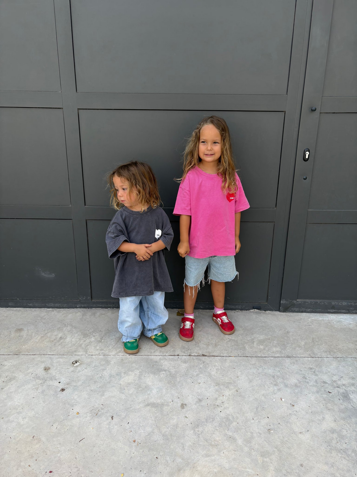 Sśaint Kids Pink Heart Tee