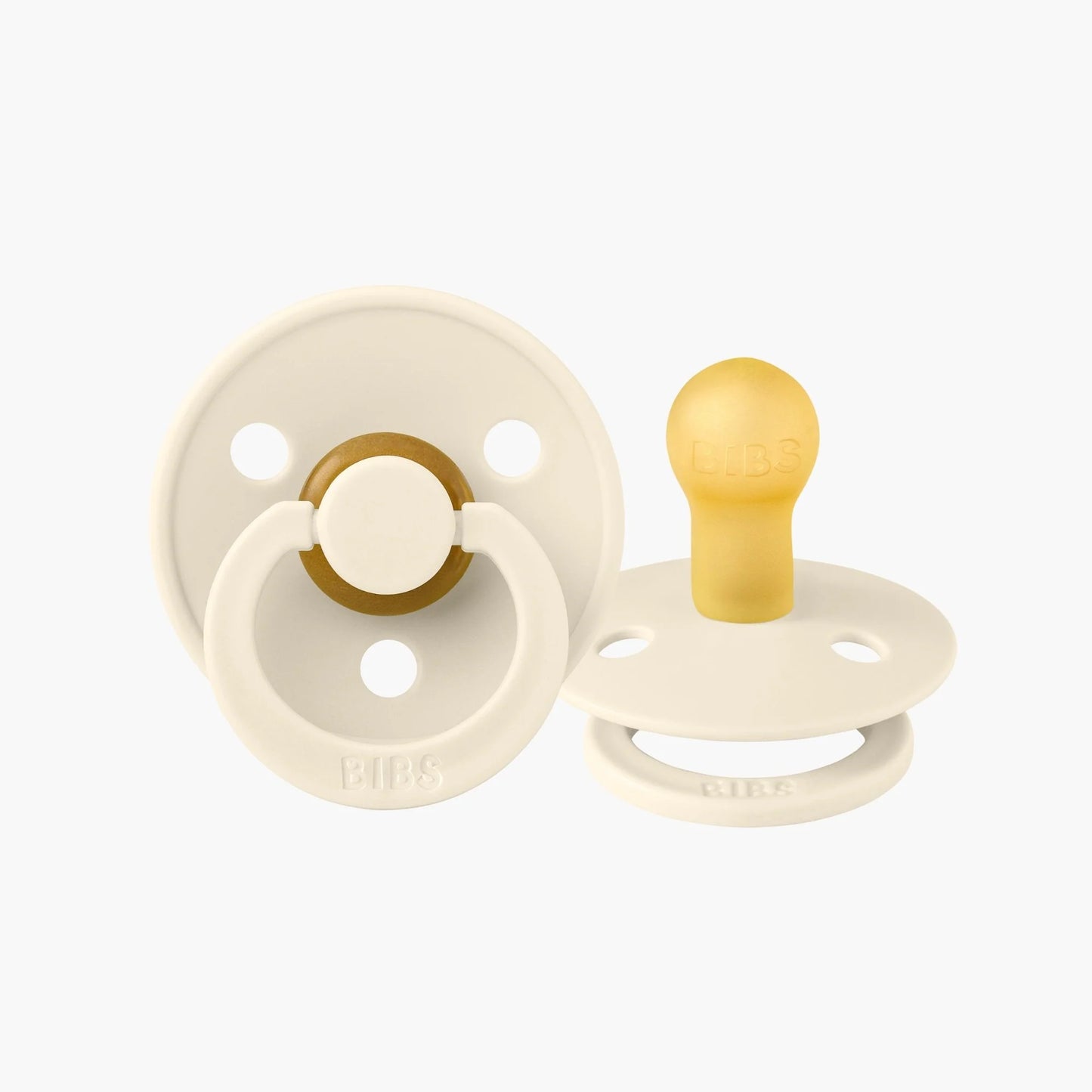 BIBS Dummies Size 1 Twin Pack Ivory