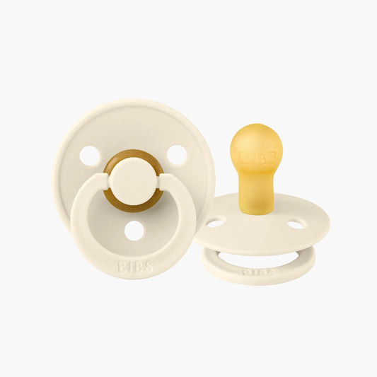 BIBS Dummies Size 1 Twin Pack Ivory