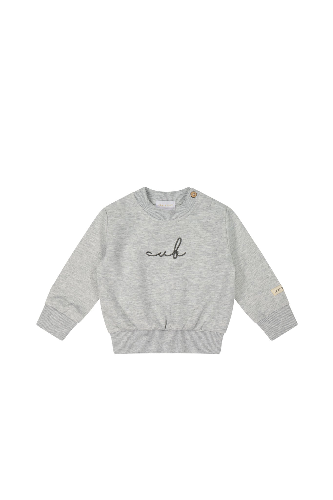 Jamie Kay Organic Cotton Jalen Sweatshirt Light Grey Marle