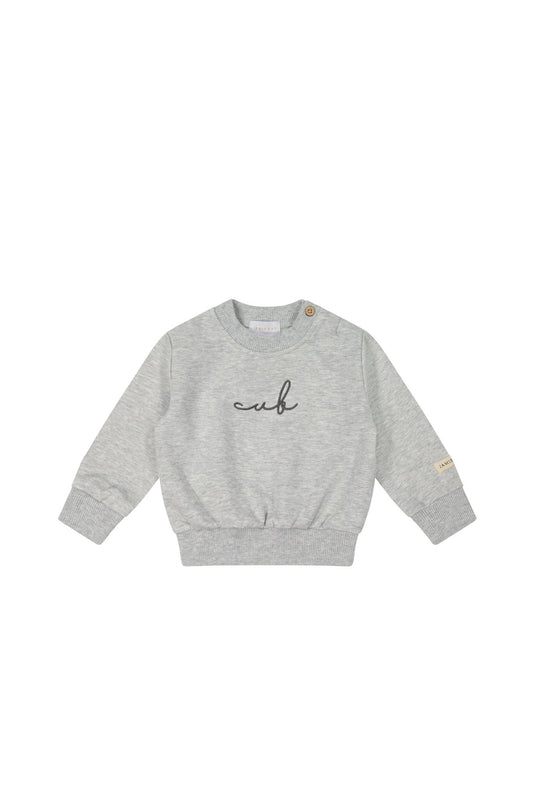 Jamie Kay Organic Cotton Jalen Sweatshirt Light Grey Marle