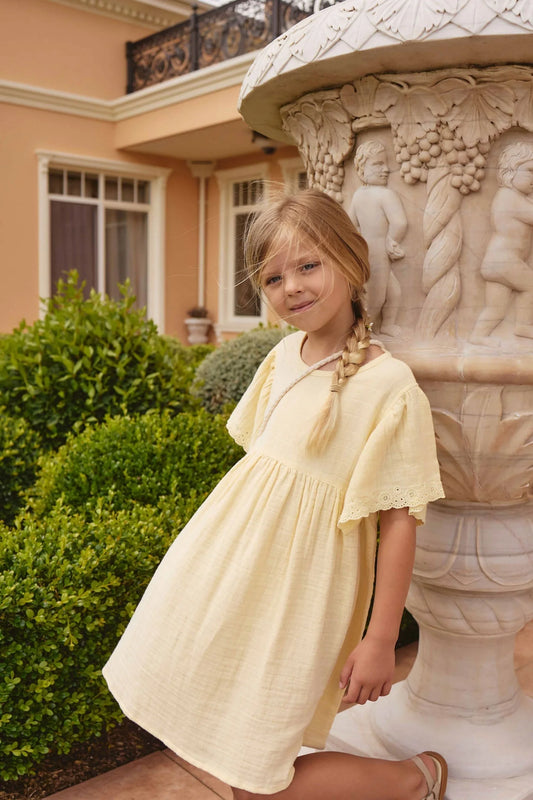 Jamie Kay Organic Cotton Muslin Phillipa Dress Sunshine