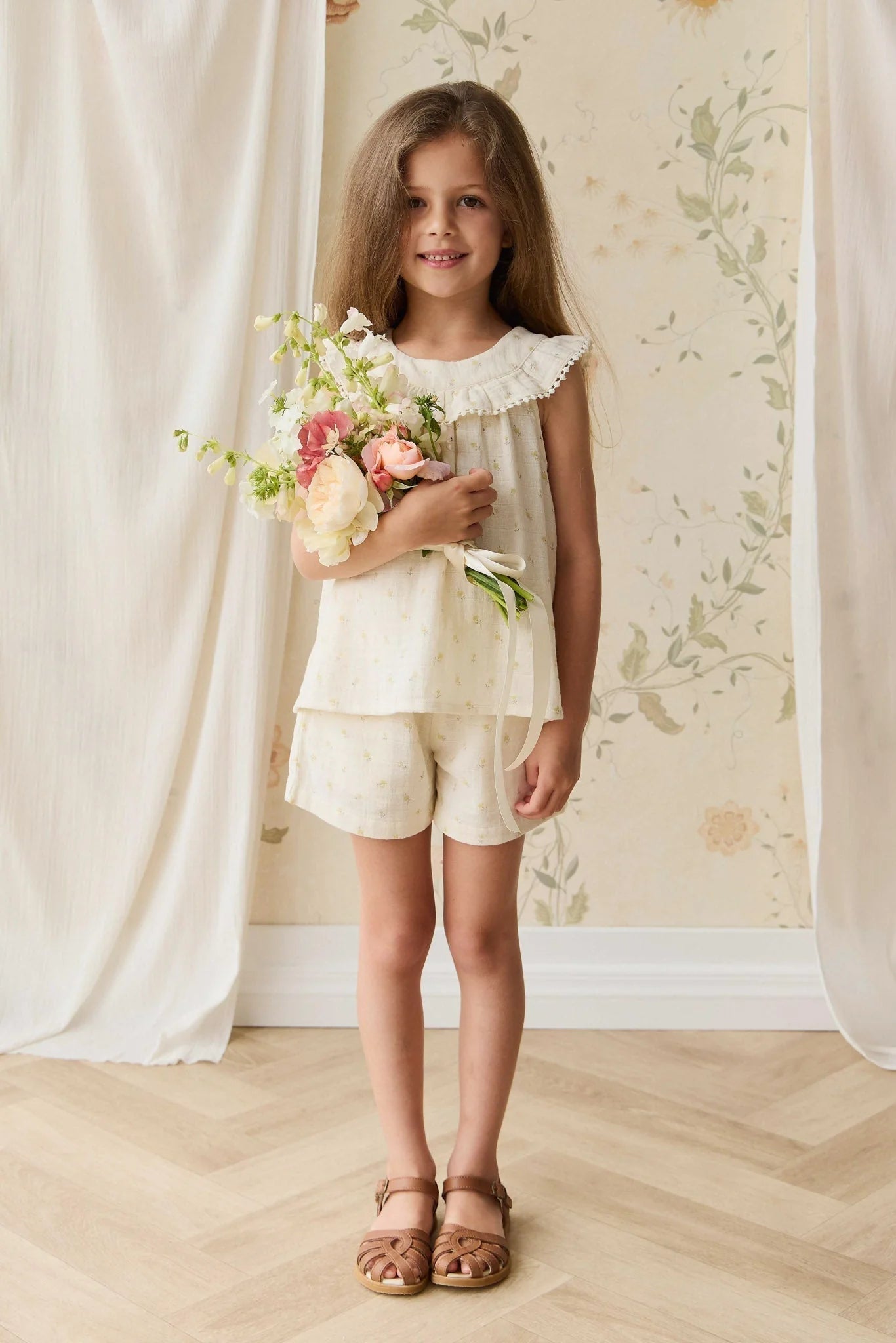 Jamie Kay Organic Cotton Muslin Emelia Short Vintage Ditsy