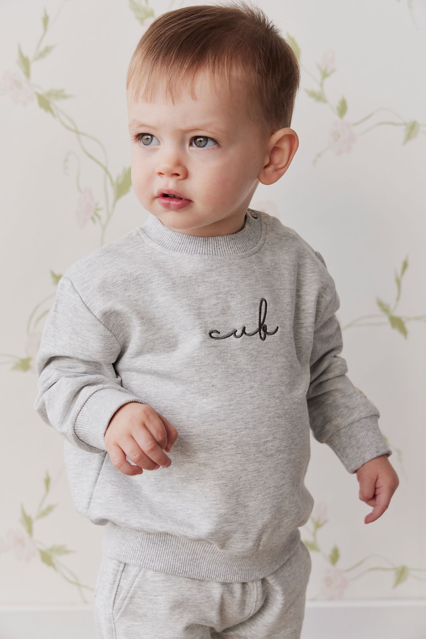 Jamie Kay Organic Cotton Jalen Sweatshirt Light Grey Marle
