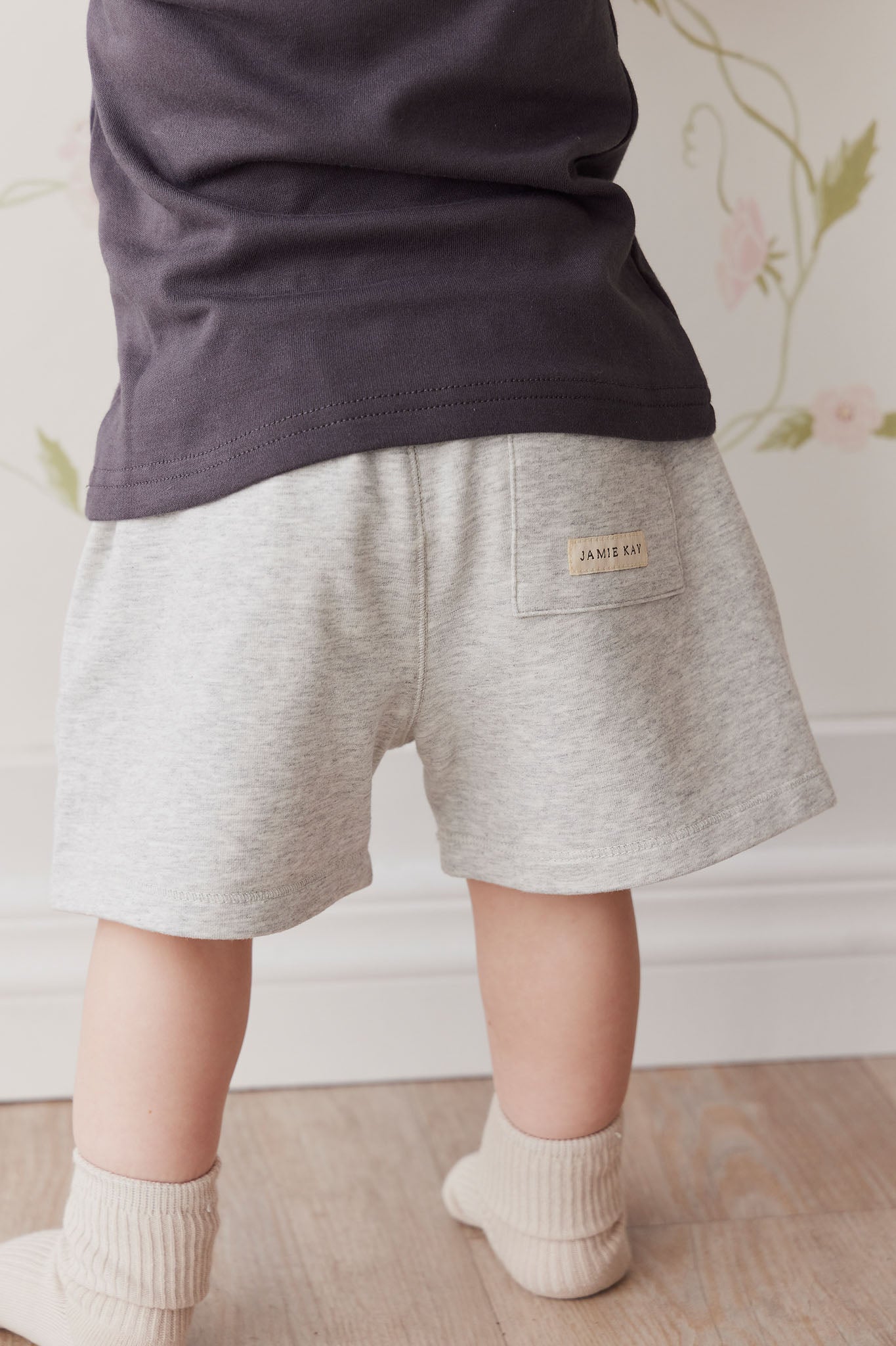 Jamie Kay Organic Cotton Jalen Short Light Grey Marle