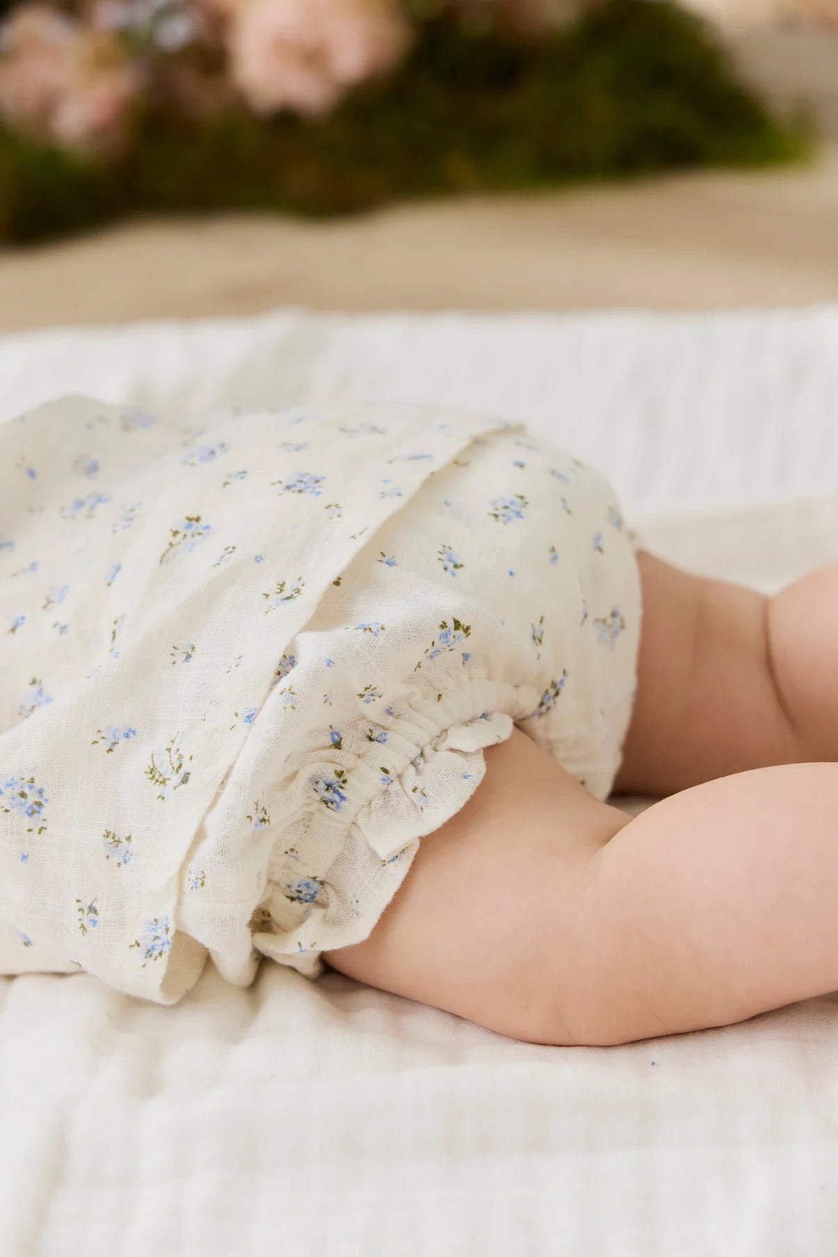 Jamie Kay Organic Cotton Frill Bloomer Juniper Fields Blue