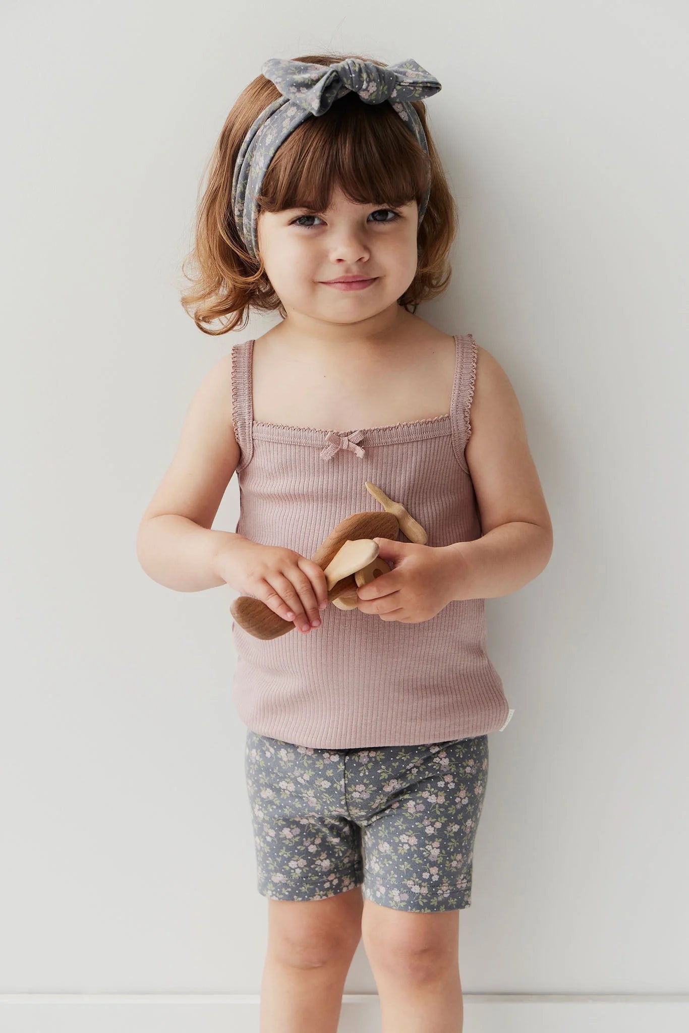 Jamie Kay Organic Cotton Headband Rosalie Floral Lava