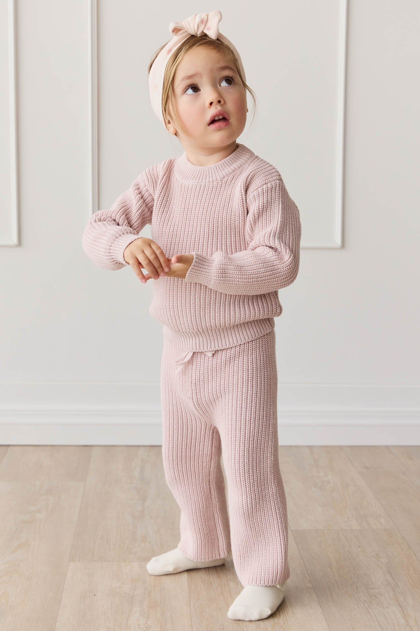Jamie Kay Mogan Knitted Pant Old Rose