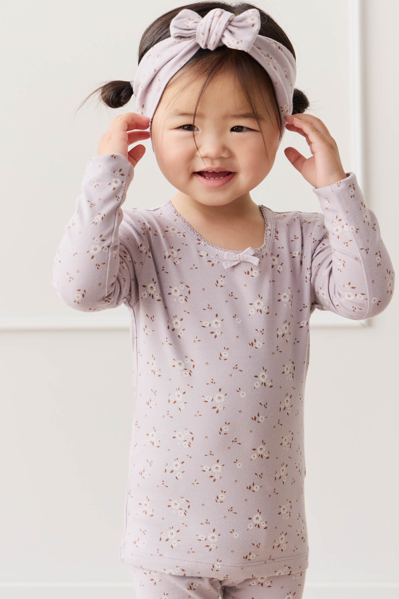 Jamie Kay Organic Cotton Long Sleeve Top Lulu Bloom Iris