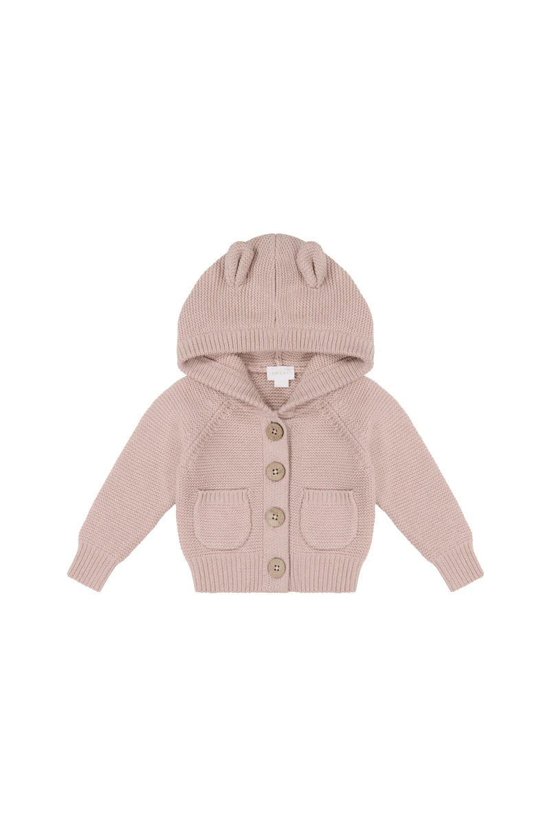 Jamie Kay Sebastian Knitted Cardigan Jacket Pink Calico