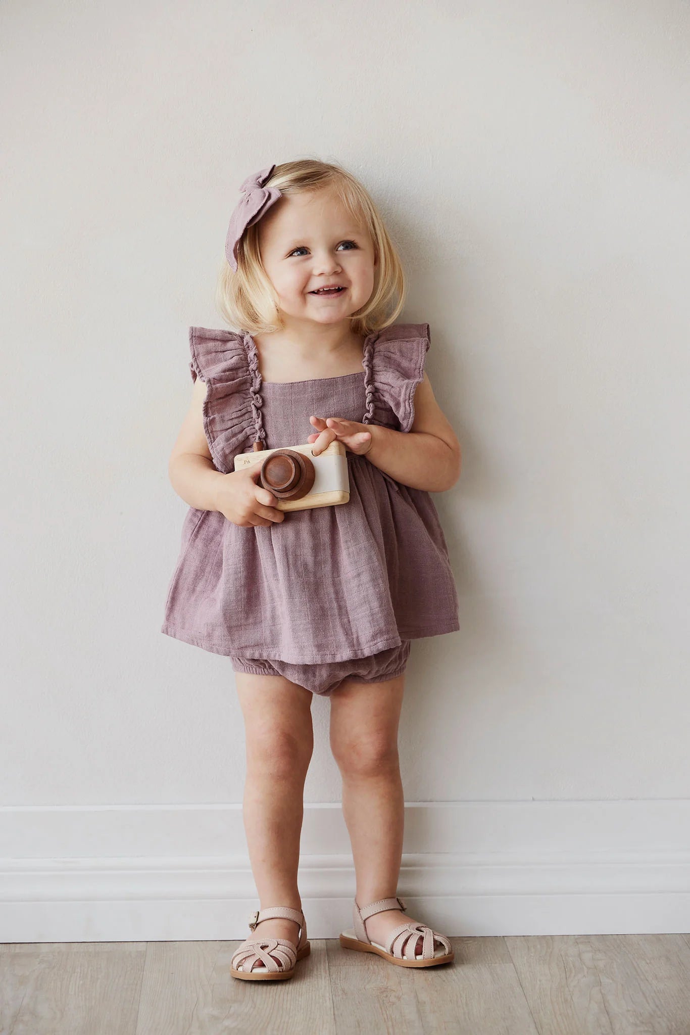 Jamie Kay Organic Cotton Muslin Sylvie Top Berry Tea