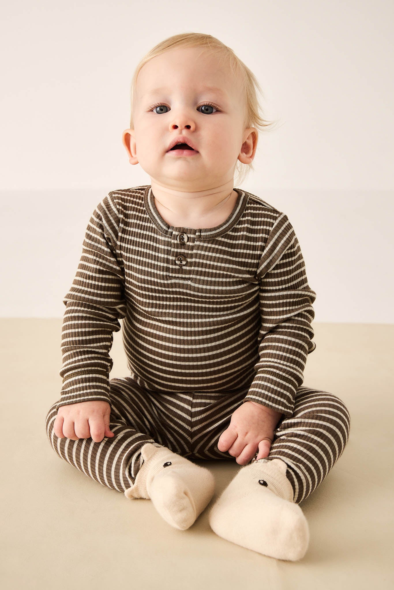 Jamie Kay Organic Cotton Modal Everyday Legging Bear Cassava
