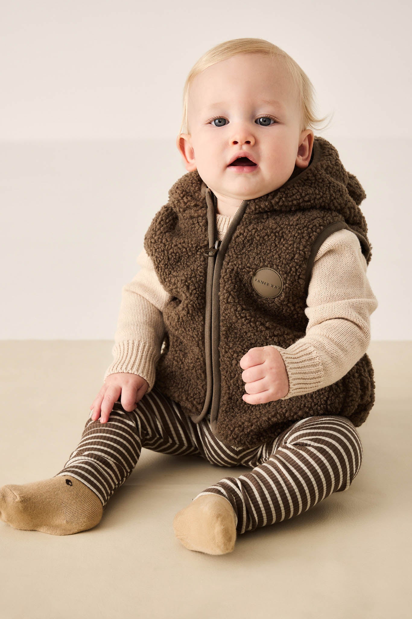 Jamie Kay Organic Cotton Modal Everyday Legging Bear Cassava