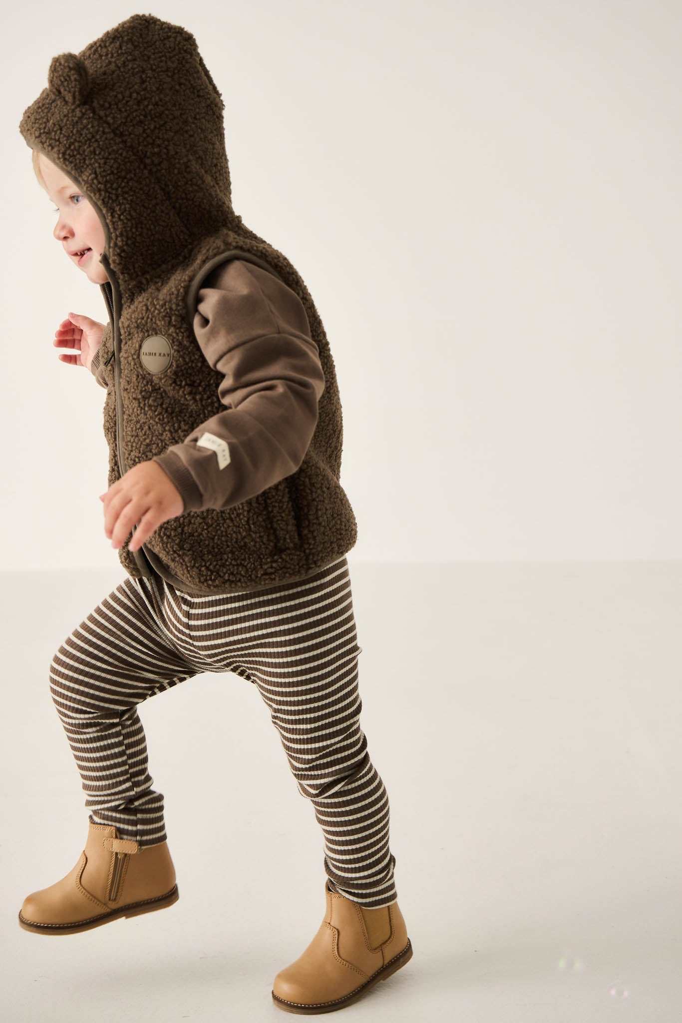 Jamie Kay Organic Cotton Modal Everyday Legging Bear Cassava