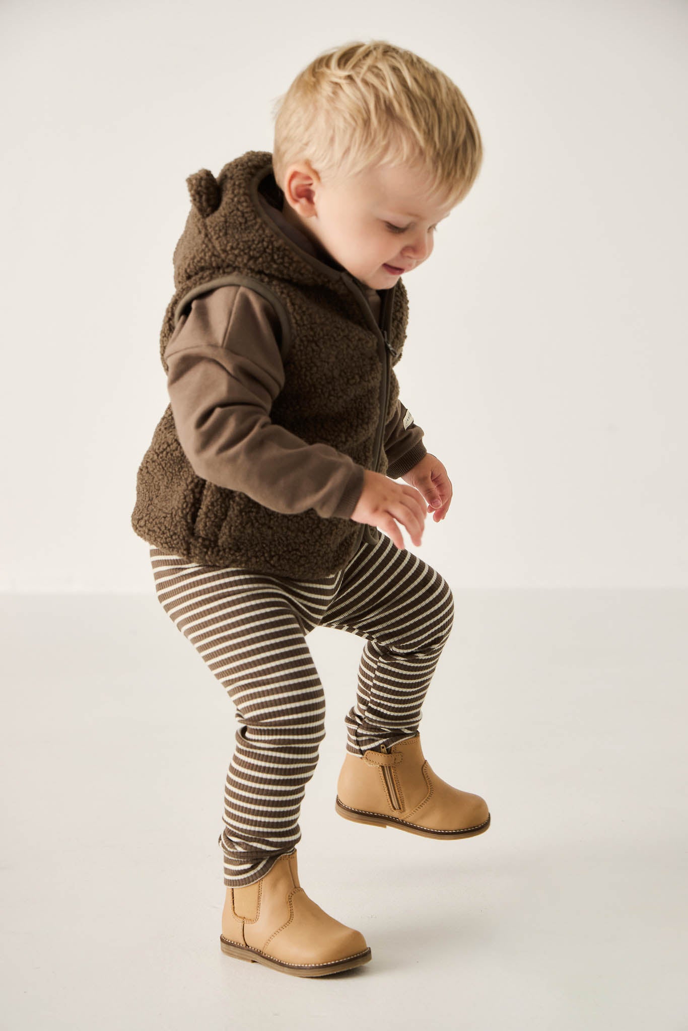 Jamie Kay Organic Cotton Modal Everyday Legging Bear Cassava