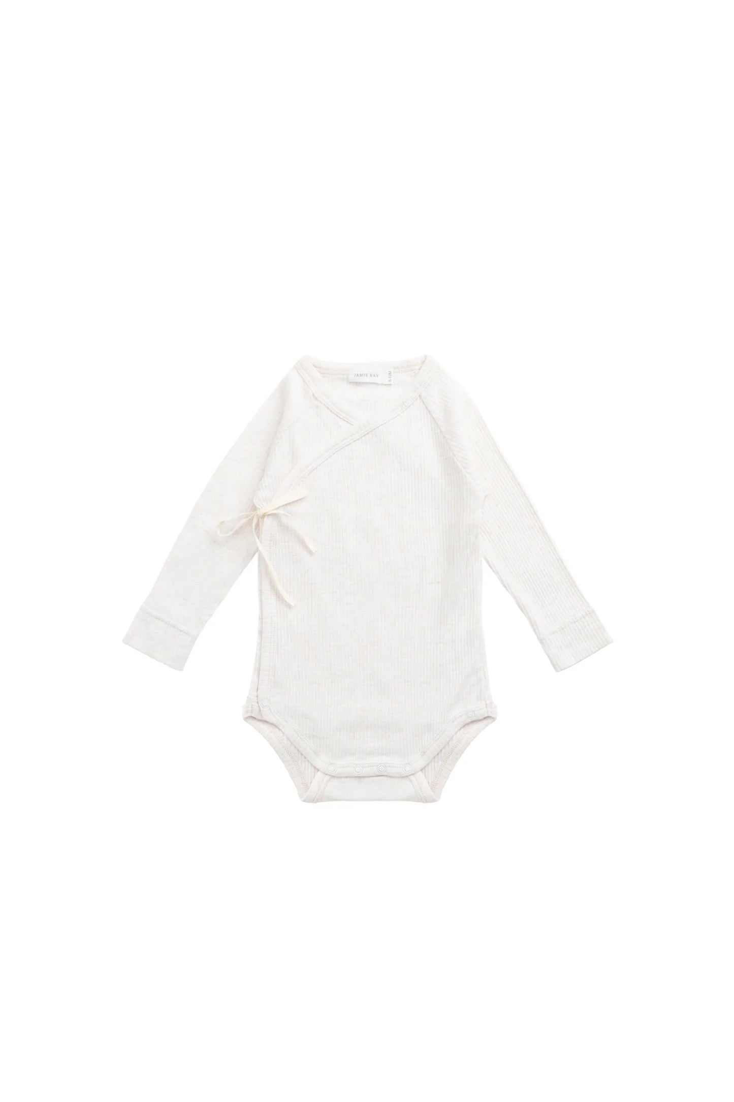 Jamie Kay Organic Cotton Modal Marina Long Sleeve Bodysuit Icing Marle