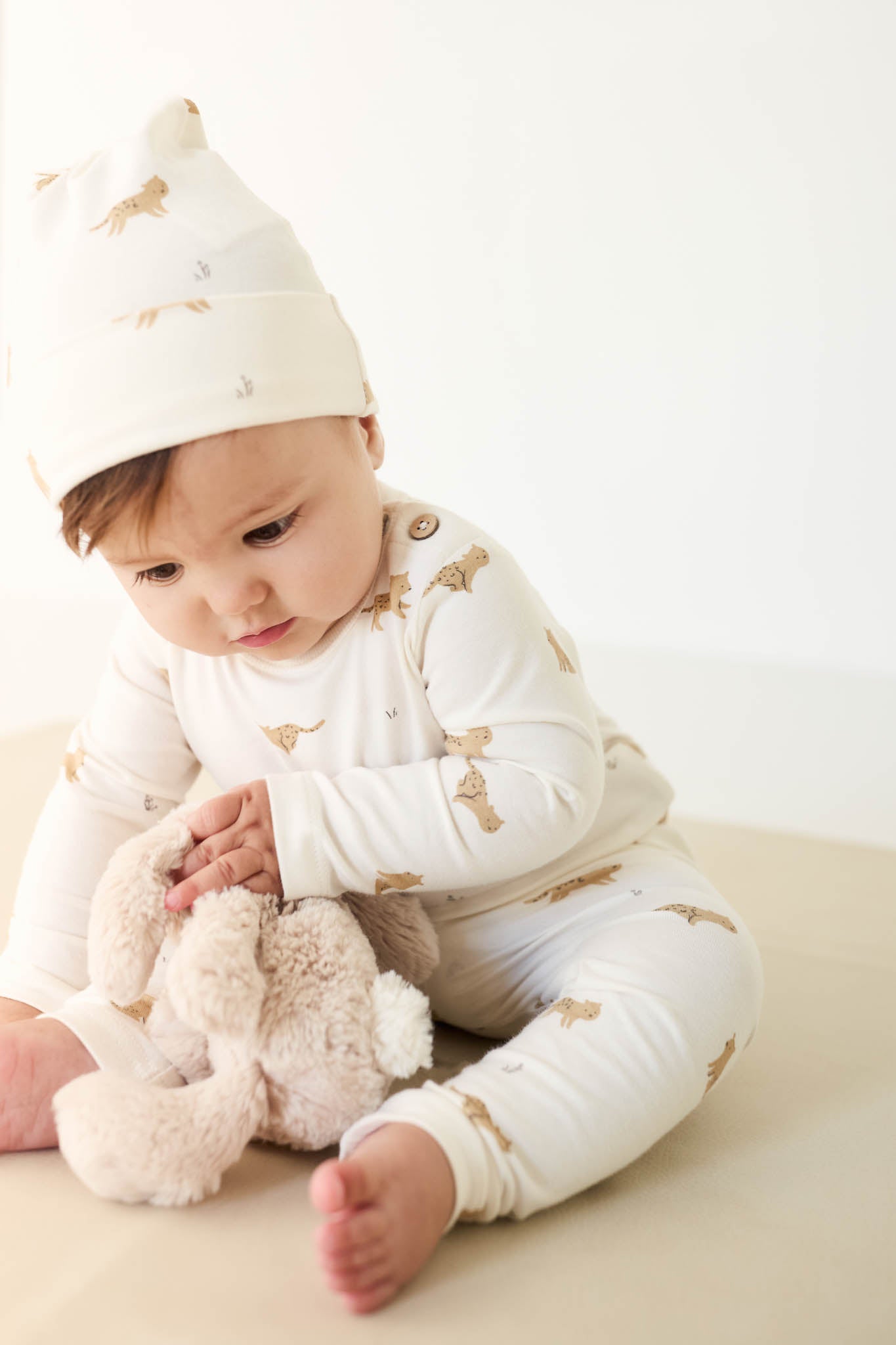 Jamie Kay Organic Cotton Everyday Legging Lenny Leopard Cloud