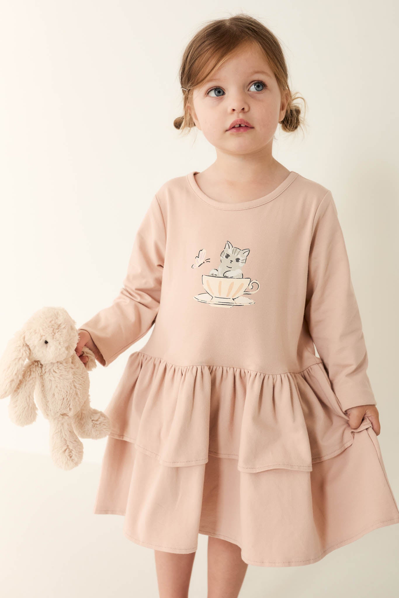 Jamie Kay Organic Cotton Fayette Dress Dusky Rose