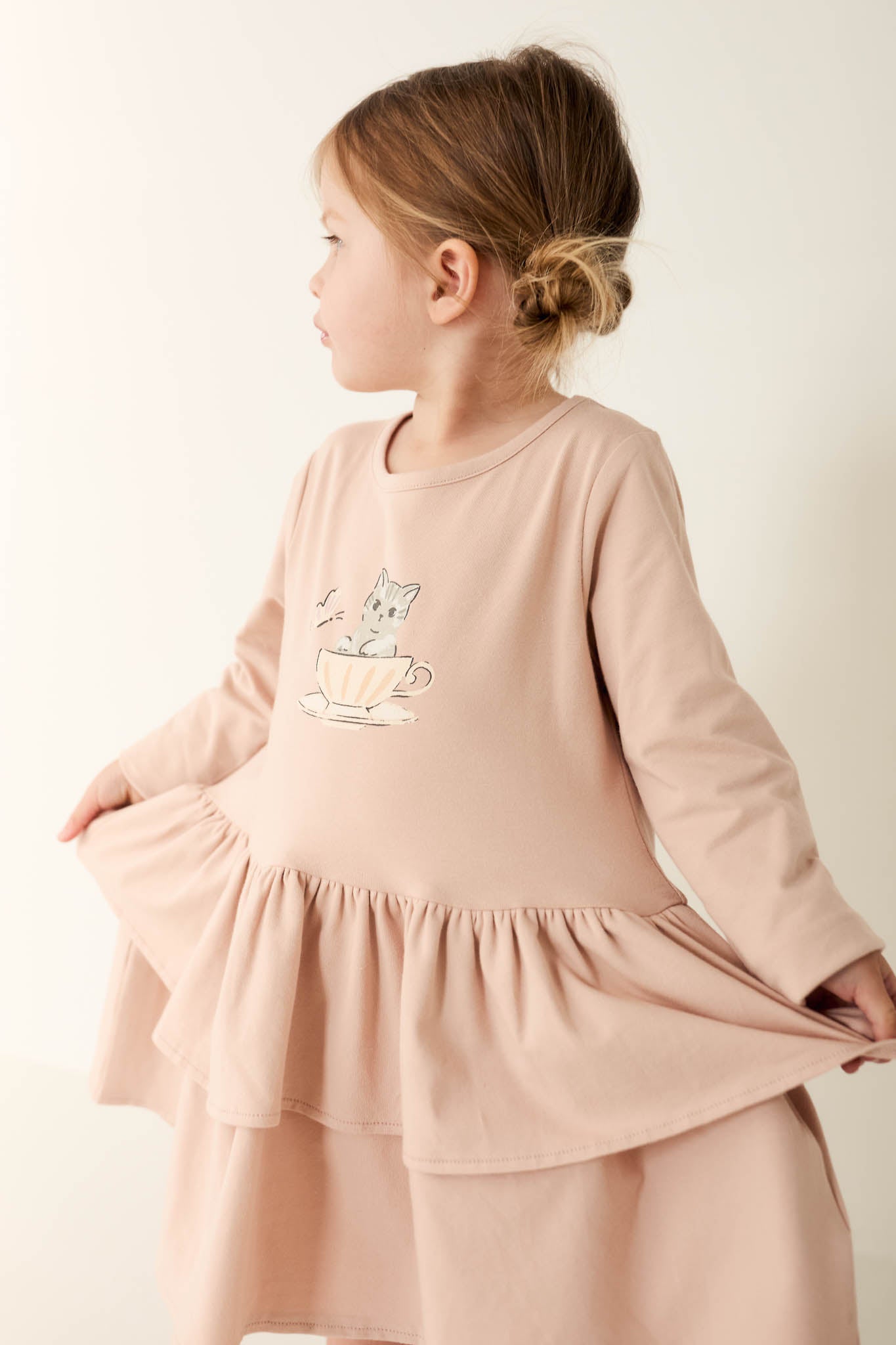 Jamie Kay Organic Cotton Fayette Dress Dusky Rose