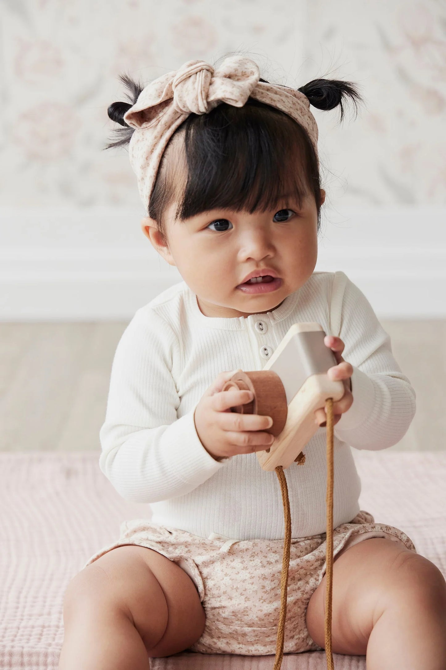 Jamie Kay Organic Cotton Fine Rib Long Sleeve Bodysuit Milk