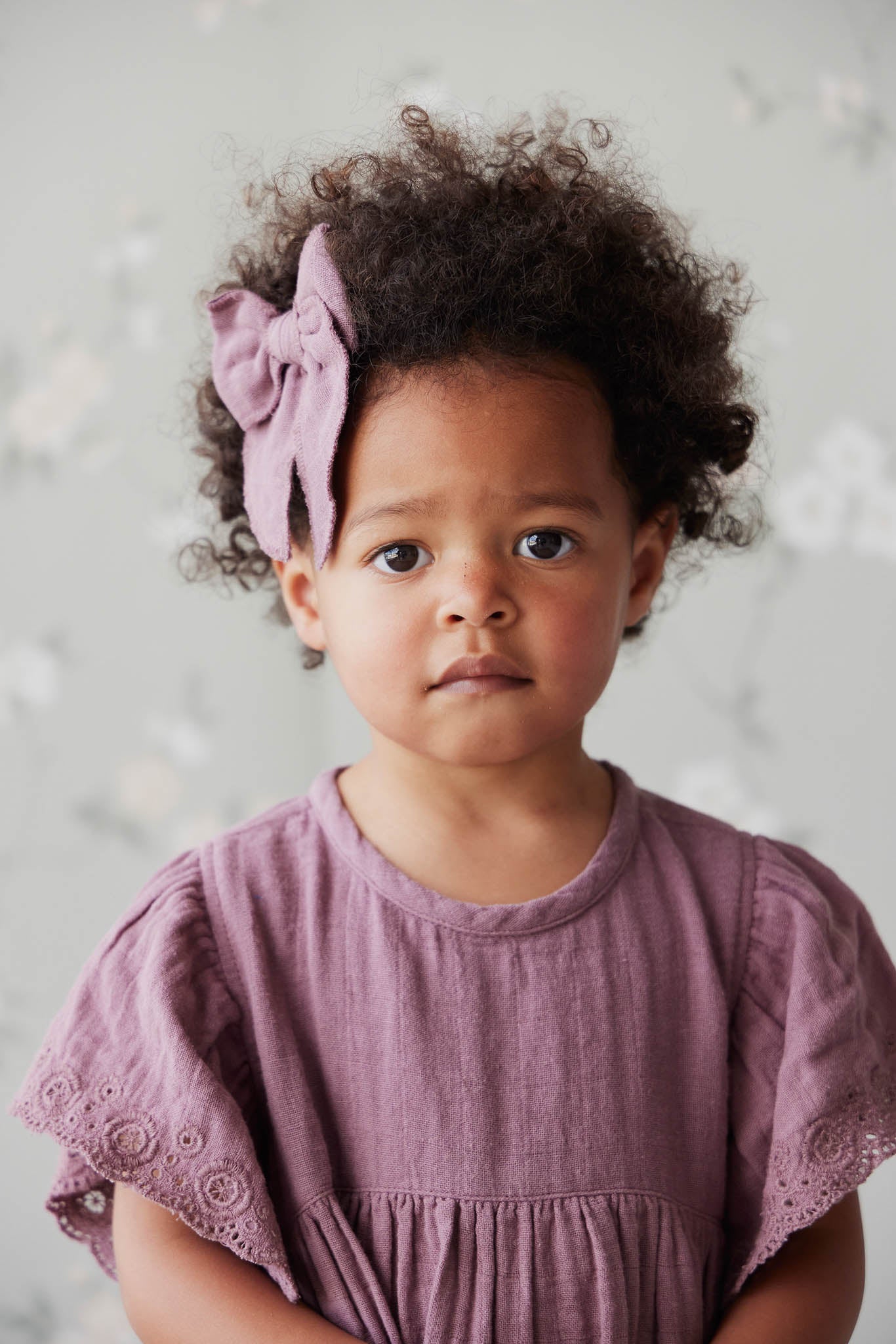 Jamie Kay Organic Cotton Muslin Bow Twilight