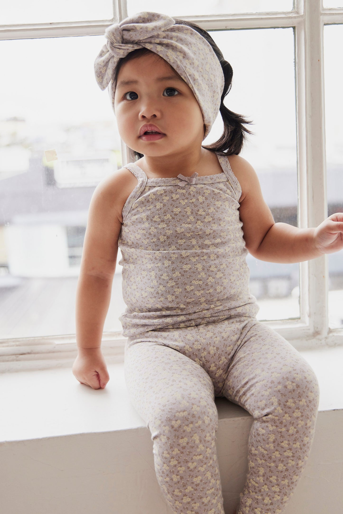 Jamie Kay Organic Cotton Bridget Singlet Bodysuit Rosalie Field Raindrop