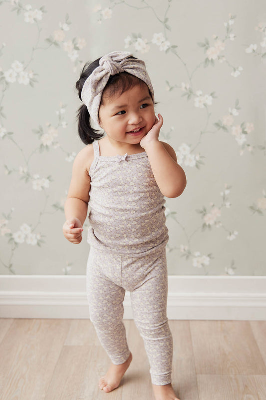 Jamie Kay Organic Cotton Singlet Rosalie Field Raindrop