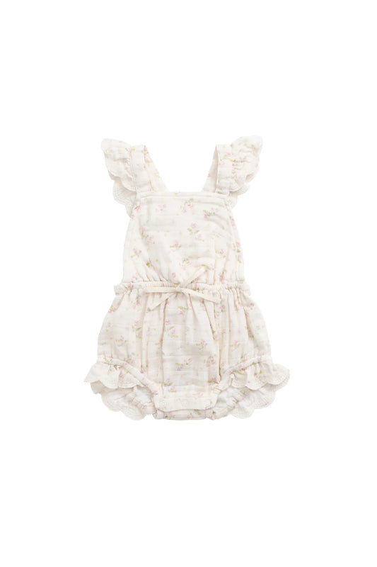 Jamie Kay Organic Cotton Muslin Luciana Playsuit Emelia Pink