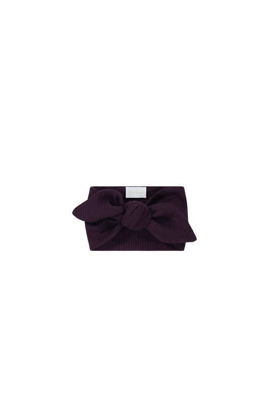 Jamie Kay Organic Cotton Modal Headband Fig
